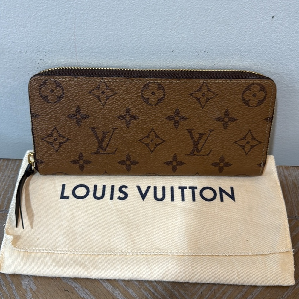 Louis Vuitton Monogram Reverse Coated Clemence Wallet